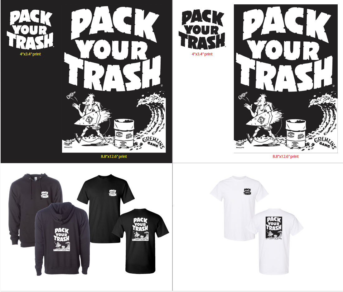 Pack Your Trash © - 24 Unisex Hoodies