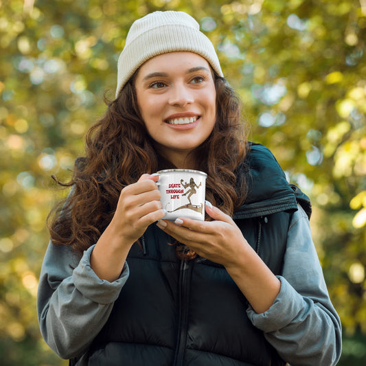Skate Through Life - Enamel Mug