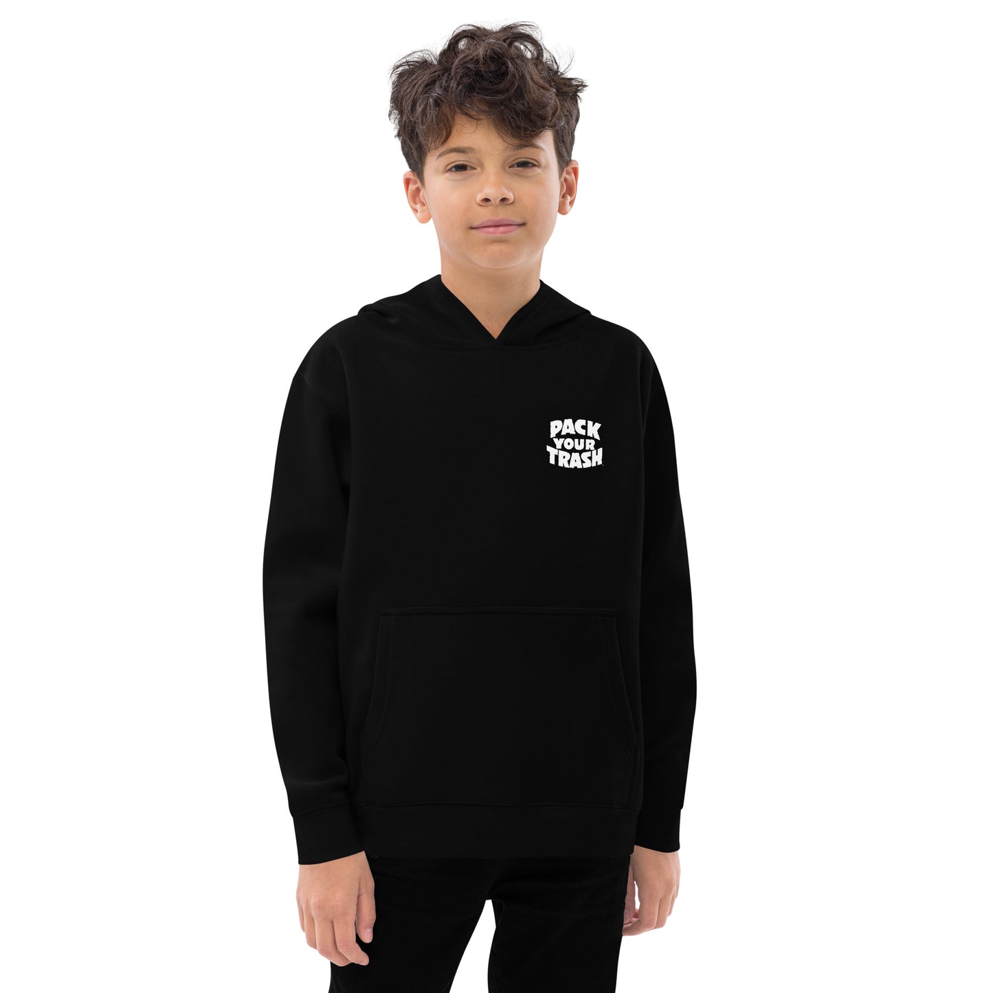 Pack Your Trash © - Surfer Geek - Kids fleece hoodie