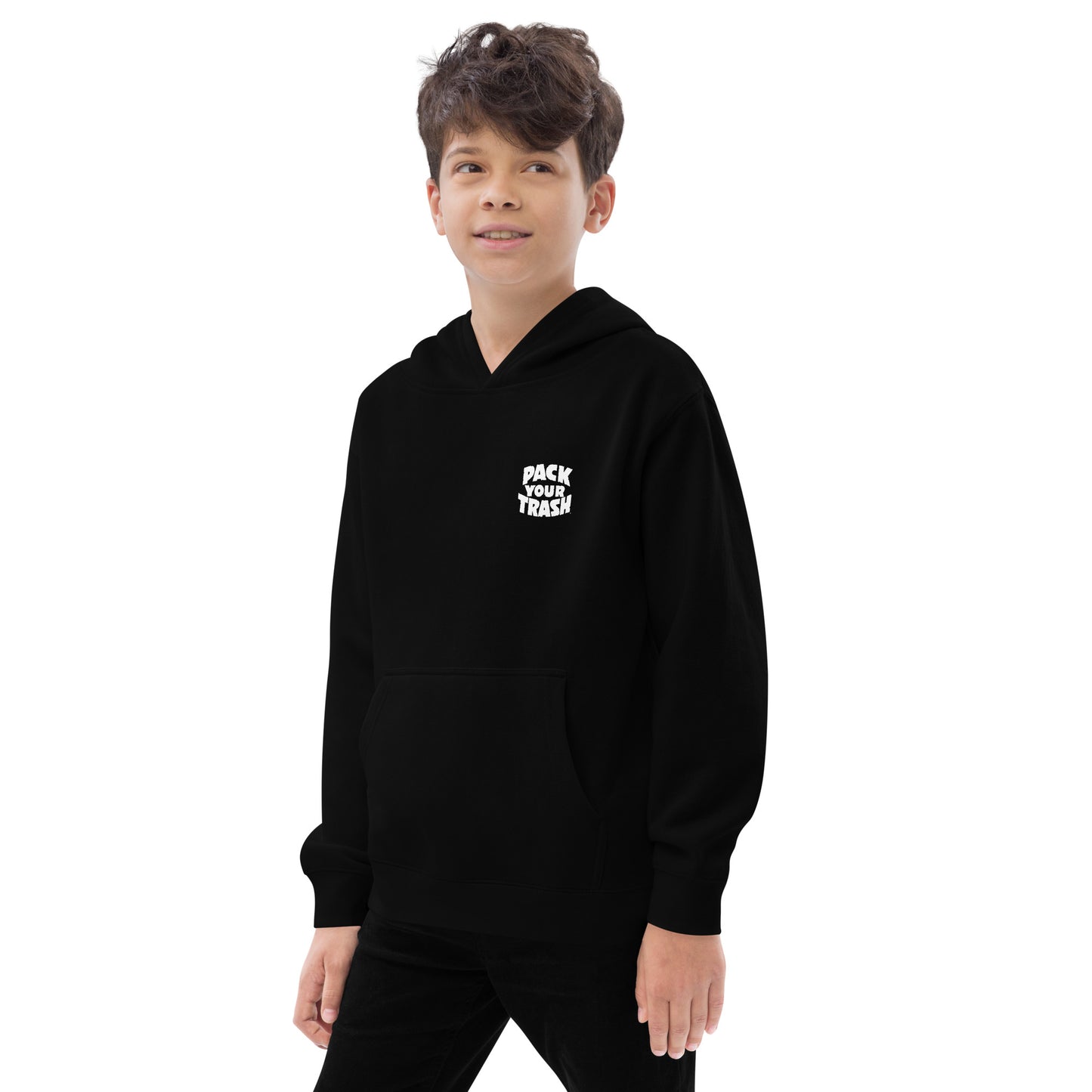 Pack Your Trash © - Surfer Geek - Kids fleece hoodie