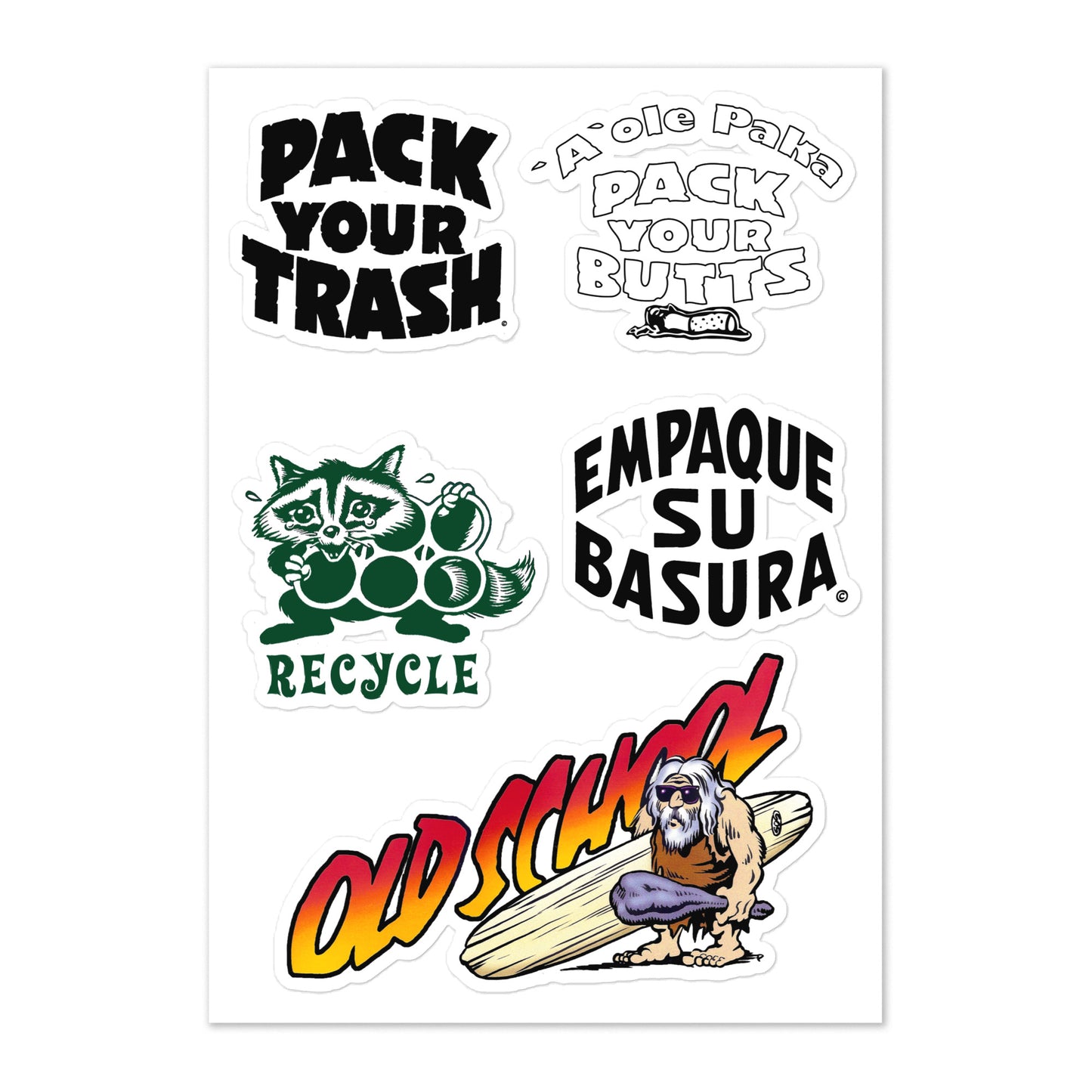 Pack Your Trash - Sticker sheet - V3