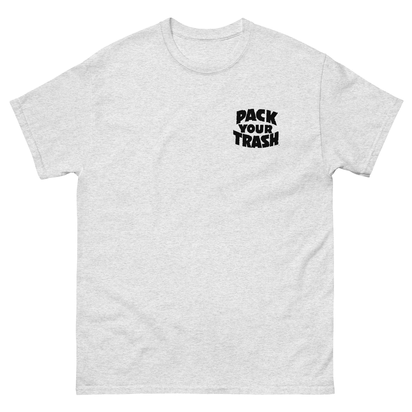 Pack Your Trash - Surf Geek - Dark Print on Light Shirt - Men's classic tee