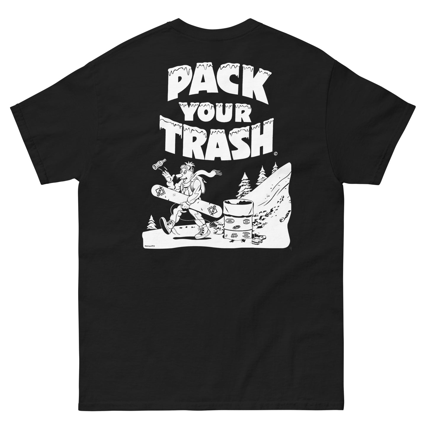 Snowboard Geek - Pack Your Trash © Original - Men's classic tee