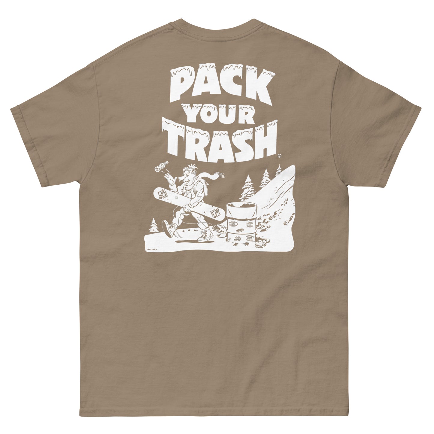 Snowboard Geek - Pack Your Trash © Original - Men's classic tee