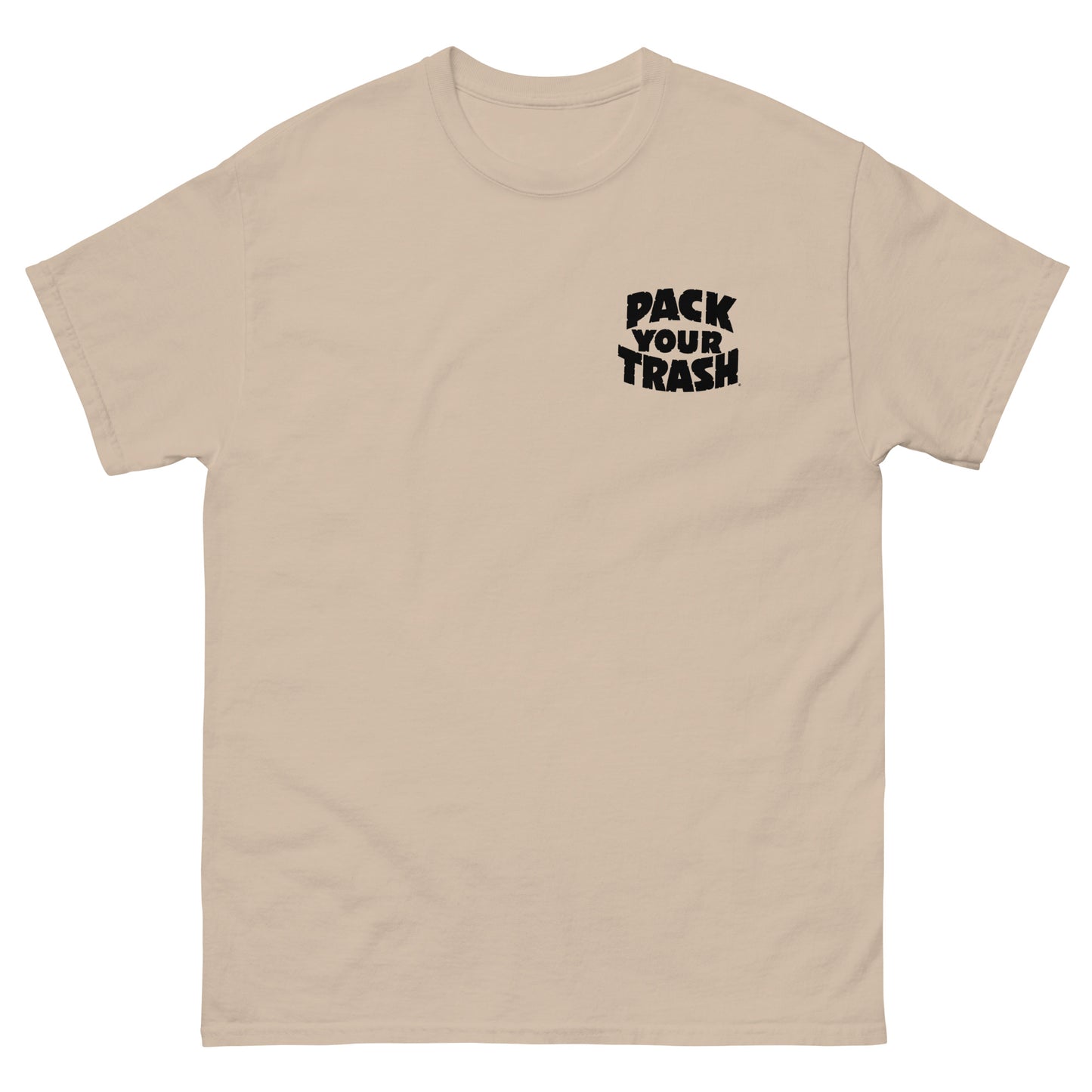 Pack Your Trash - Surf Geek - Dark Print on Light Shirt - Men's classic tee