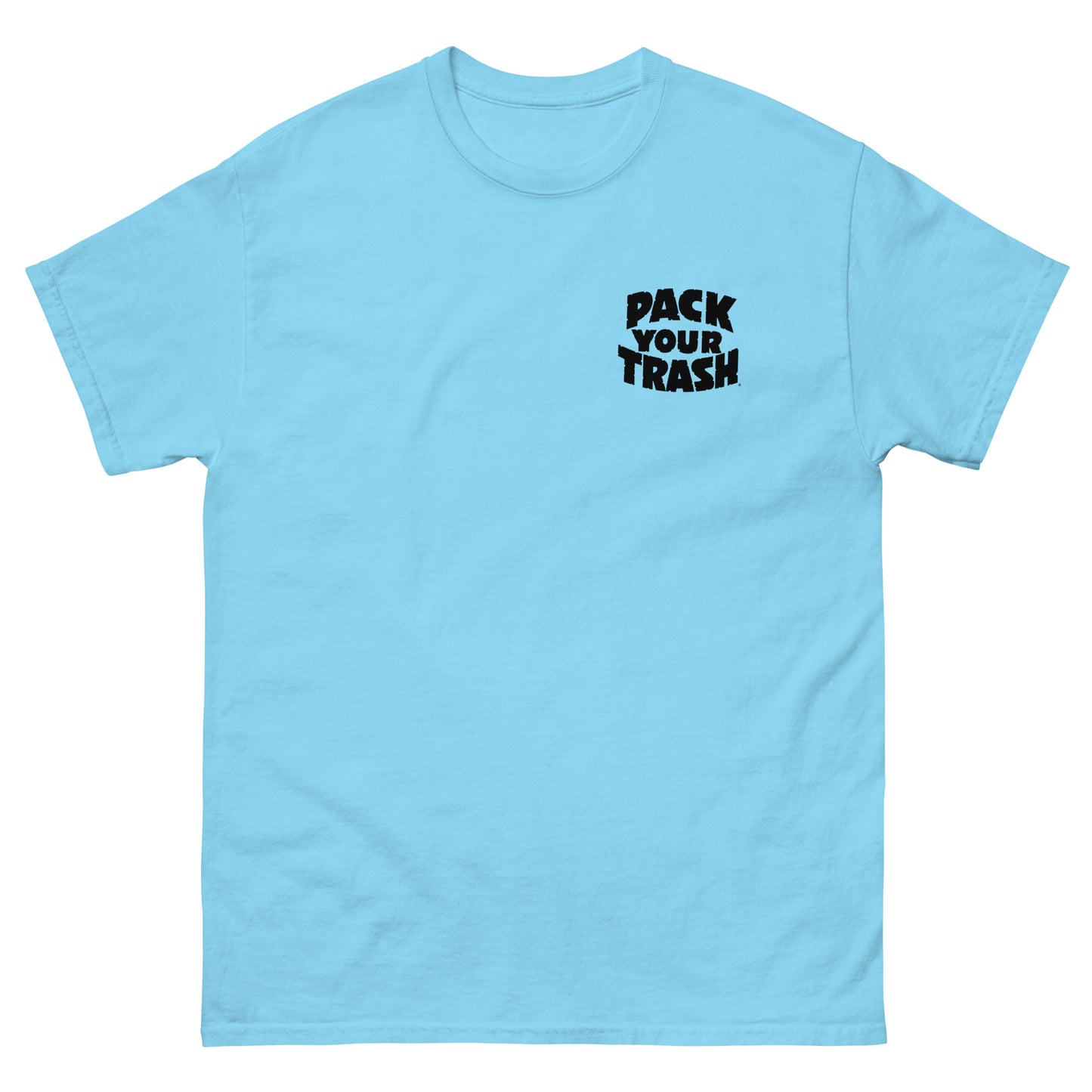 Pack Your Trash - Surf Geek - Dark Print on Light Shirt - Men's classic tee