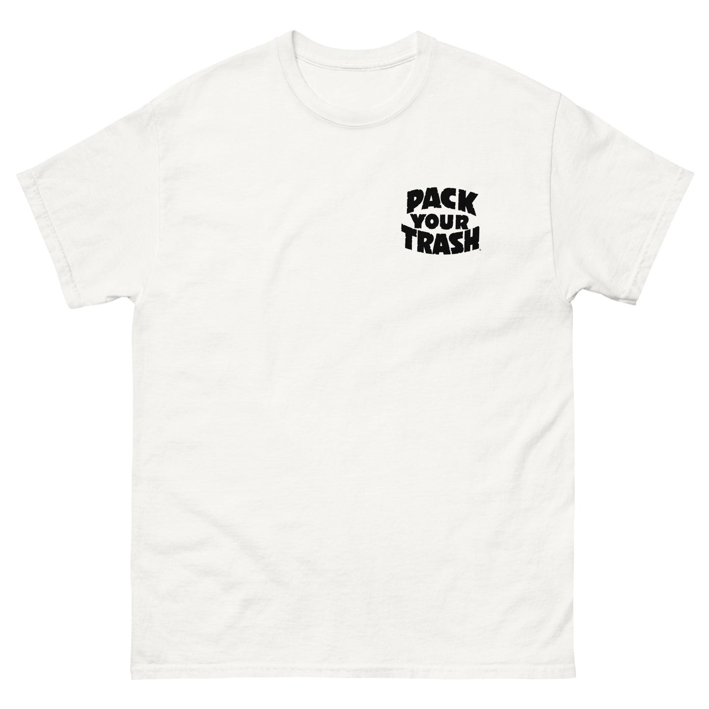 Pack Your Trash - Surf Geek - Dark Print on Light Shirt - Men's classic tee