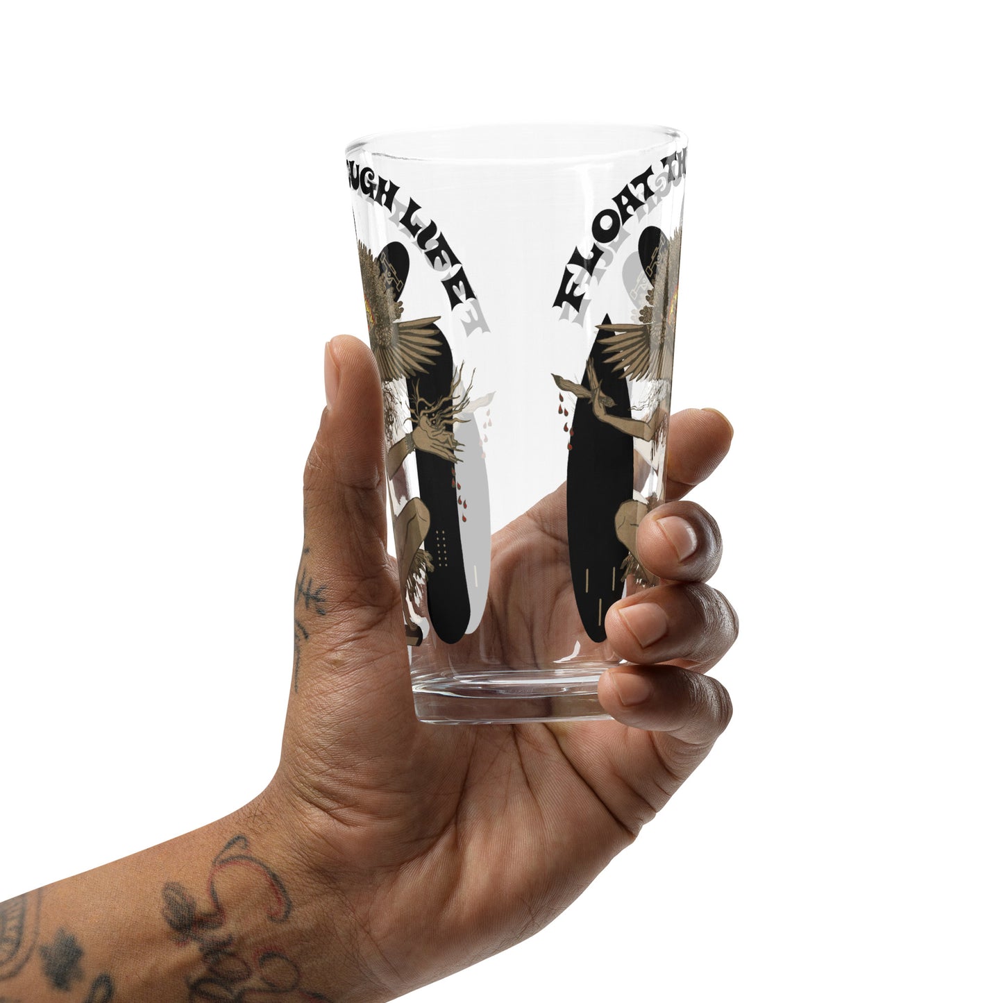 Float Through Life - Shaker pint glass