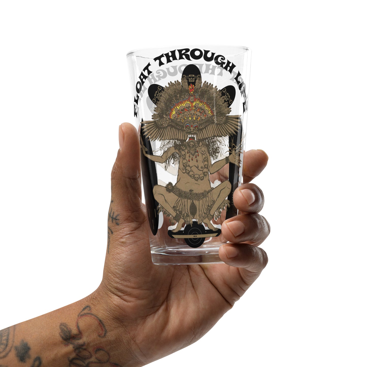 Float Through Life - Shaker pint glass