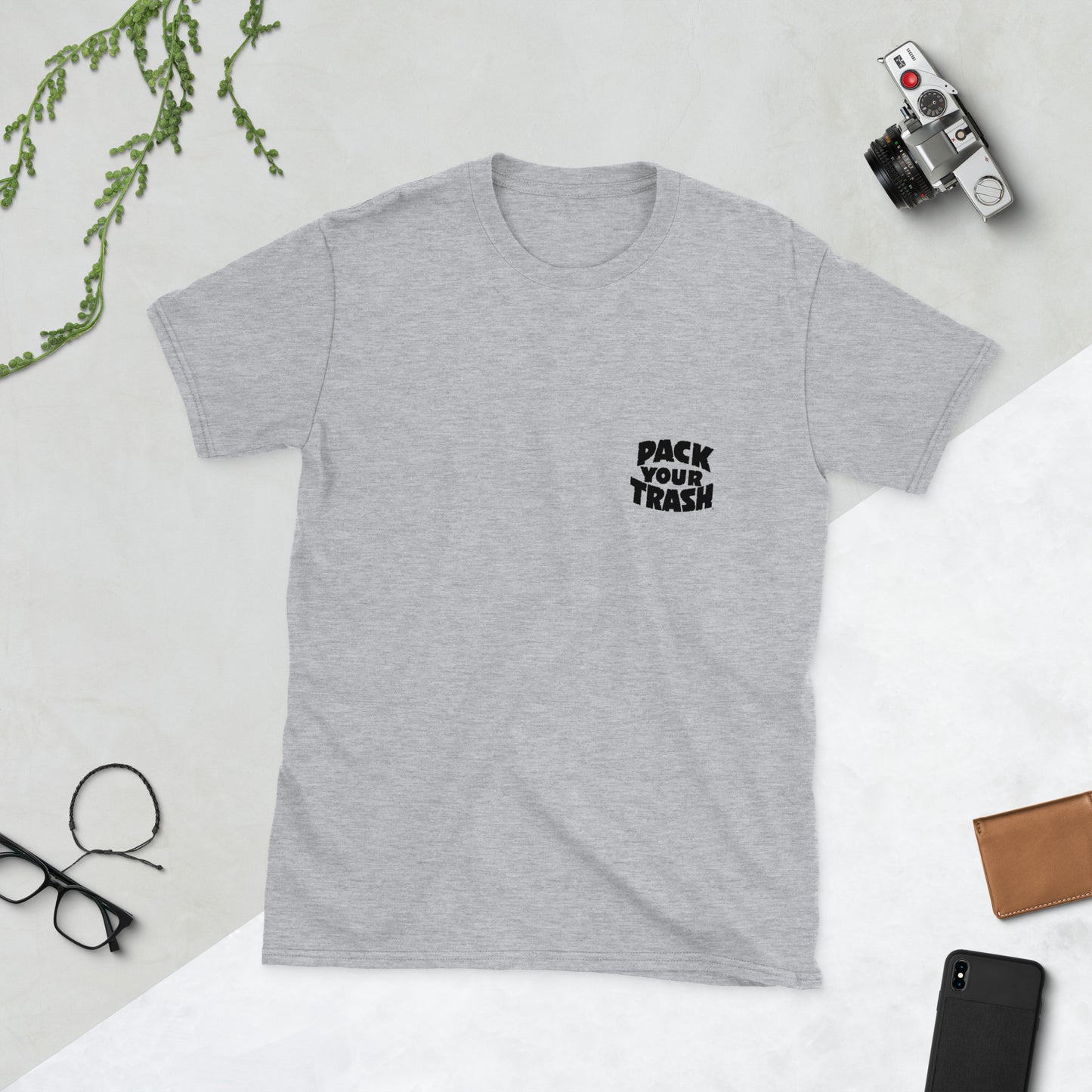 Pack Your Trash - Empaque Su Basura - Dark print on Light shirt - Short-Sleeve Unisex T-Shirt