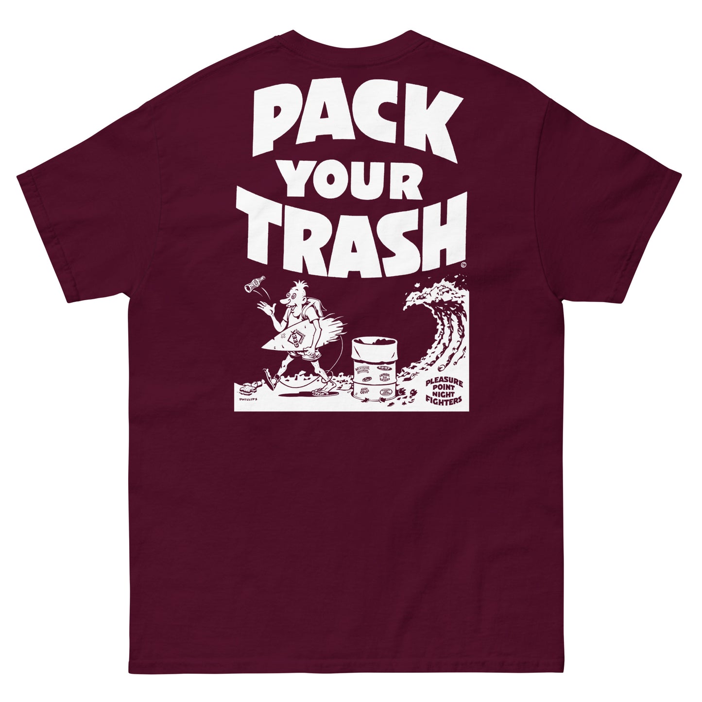 Pack Your Trash © - Surf Geek Classic - Unisex t-shirt