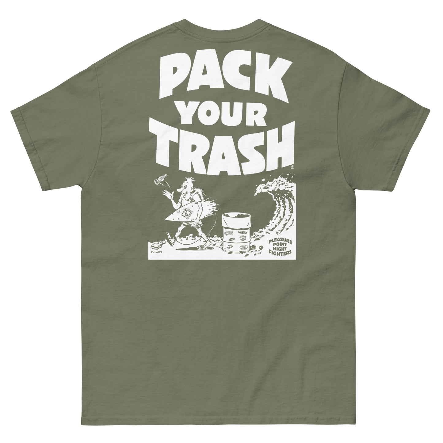 Pack Your Trash © - Surf Geek Classic - Unisex t-shirt