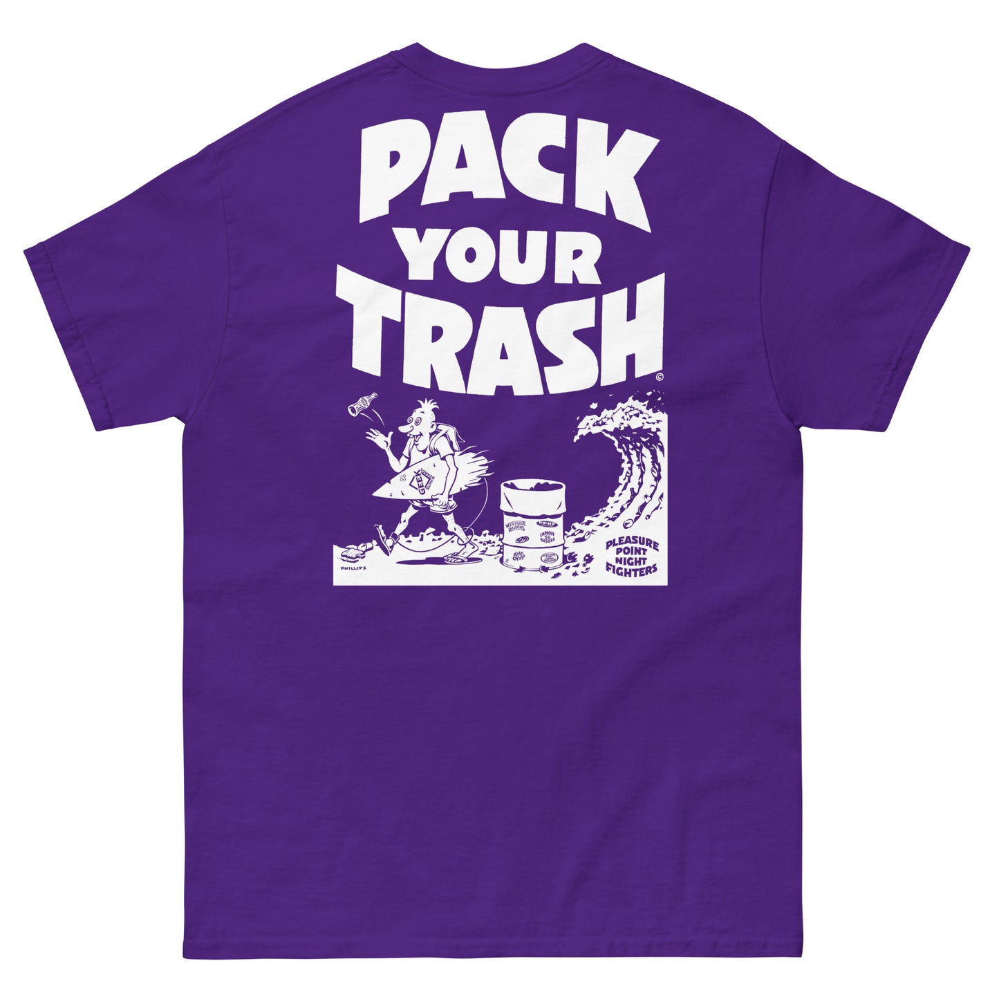 Pack Your Trash © - Surf Geek Classic - Unisex t-shirt