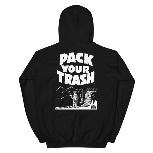 Pack Your Trash © - Lakota Pack Your Trash Front - Fisher Geek Back -Unisex Hoodie
