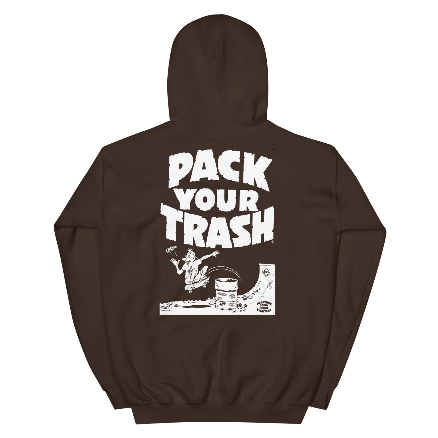 Pack Your Trash - Skater Geek - Unisex Hoodie