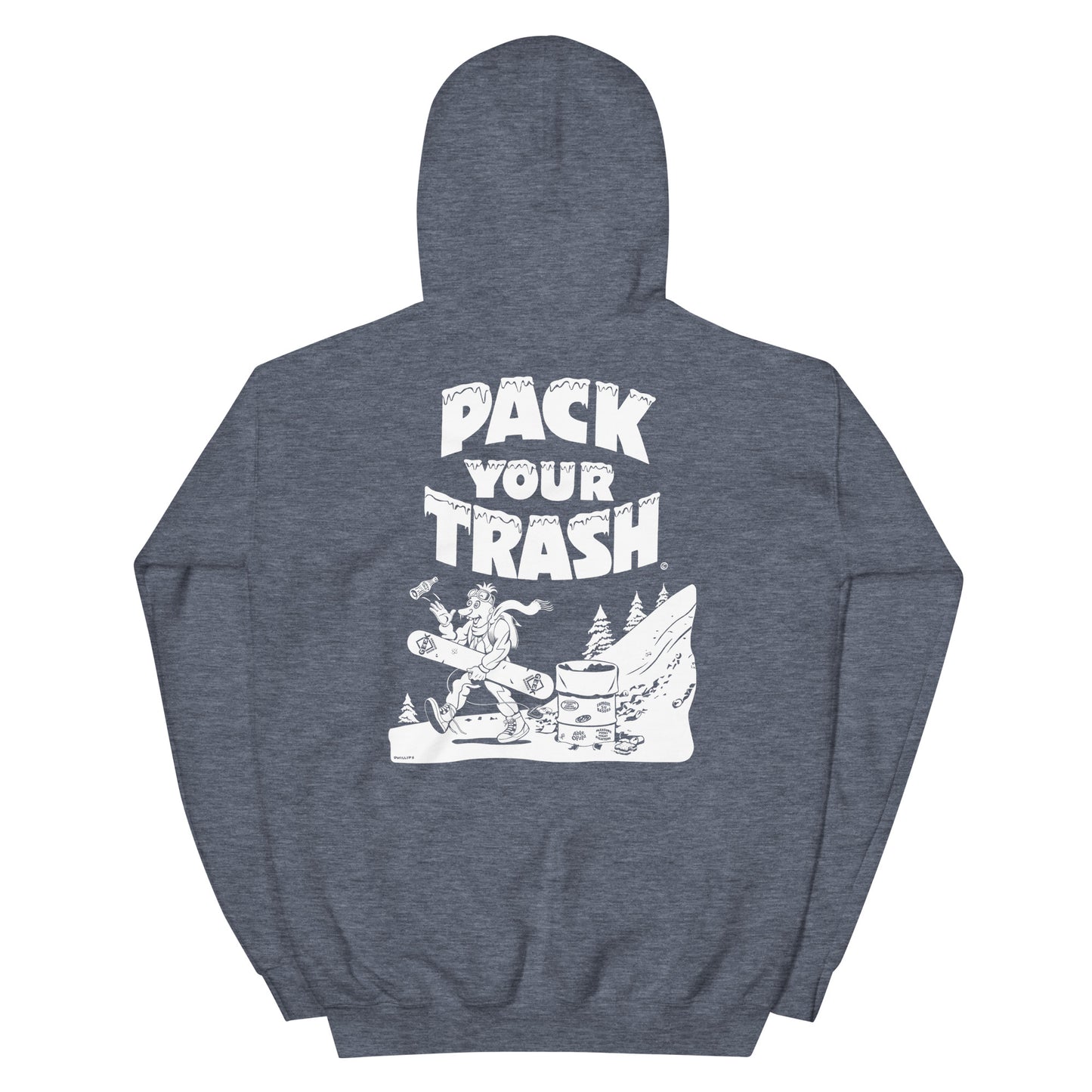 Pack Your Trash © - Snowboard Geek -Unisex Hoodie