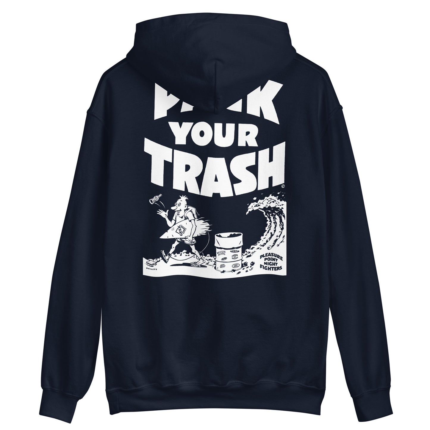 Pack Your Trash - Surf Geek - Unisex Hoodie