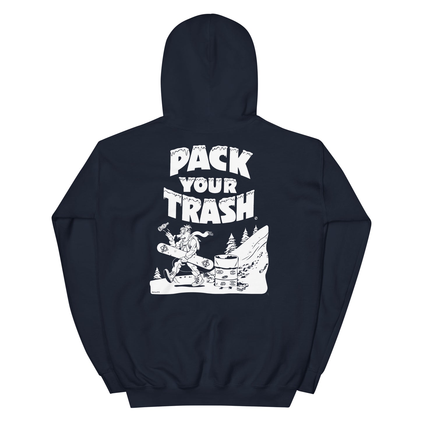 Pack Your Trash © - Snowboard Geek -Unisex Hoodie