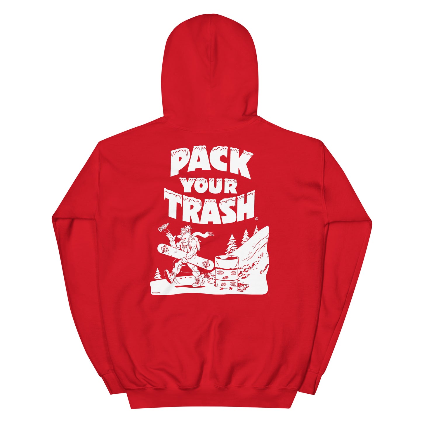Pack Your Trash © - Snowboard Geek -Unisex Hoodie
