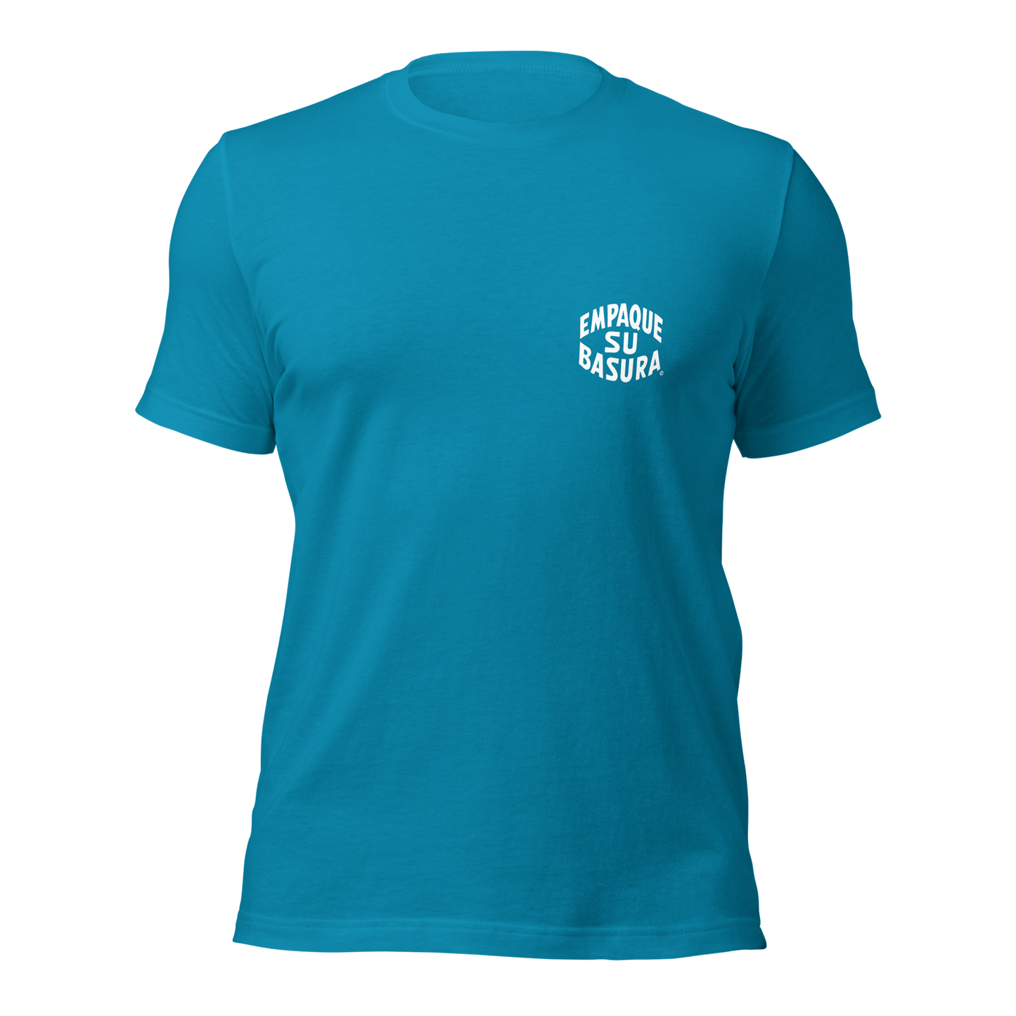 Pack Your Trash © Yucca White Logo Back - Empaque Su Basura Front -Unisex t-shirt