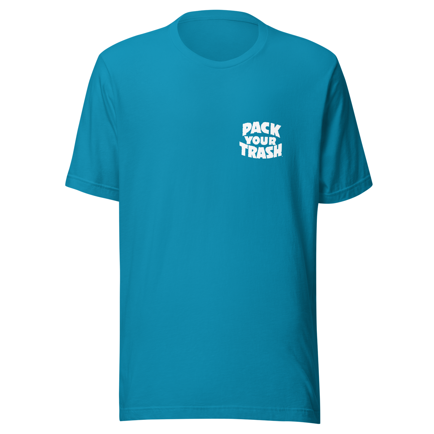 Pack Your Trash - Yucca + Can - White on Dark -Unisex t-shirt