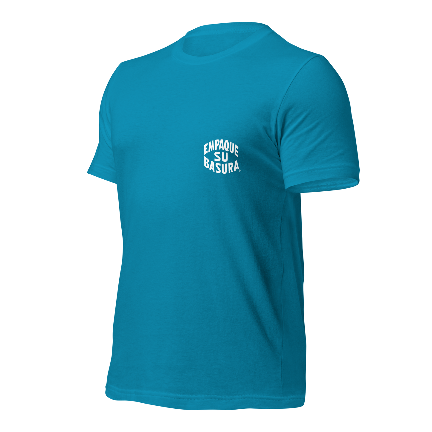 Pack Your Trash © Yucca White Logo Back - Empaque Su Basura Front -Unisex t-shirt