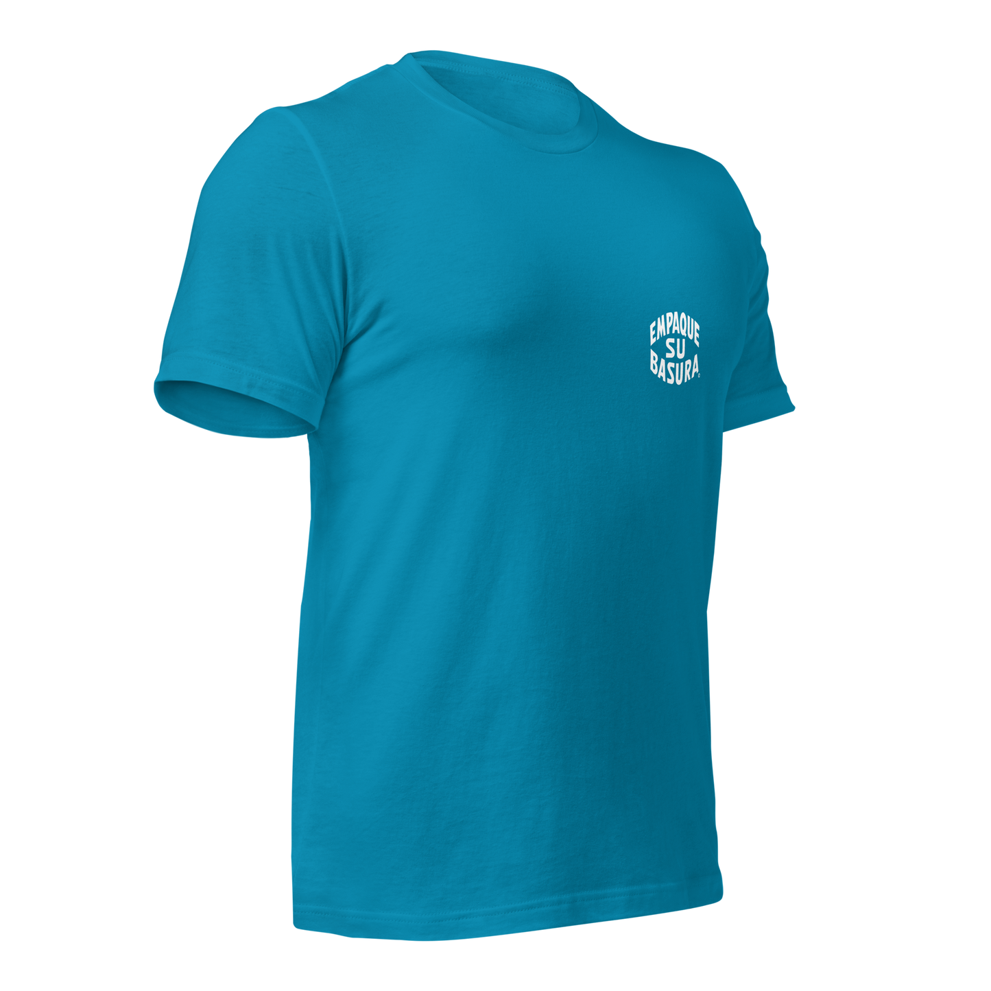 Pack Your Trash © Yucca White Logo Back - Empaque Su Basura Front -Unisex t-shirt