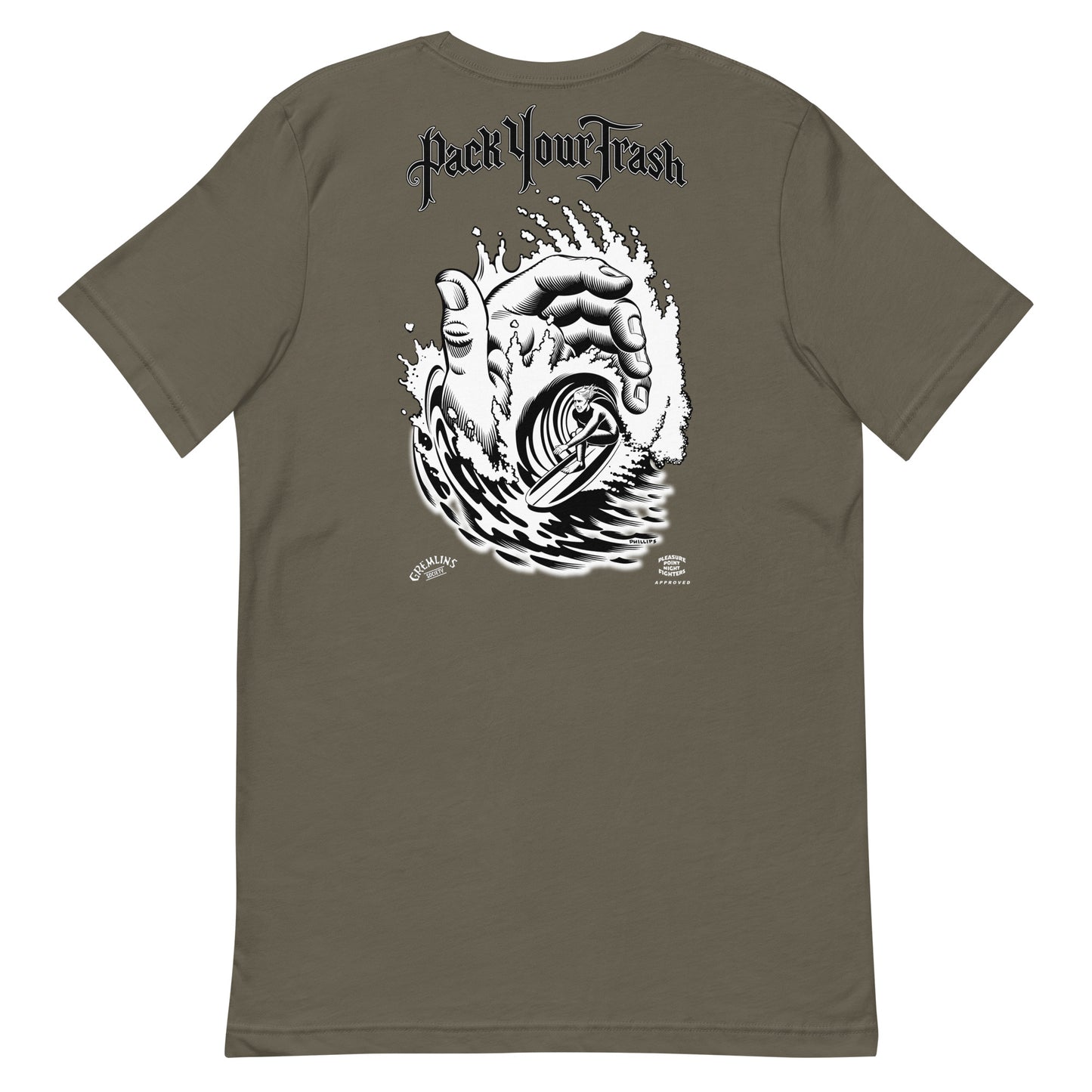 Pack Your Trash - Hand Tube - Unisex t-shirt