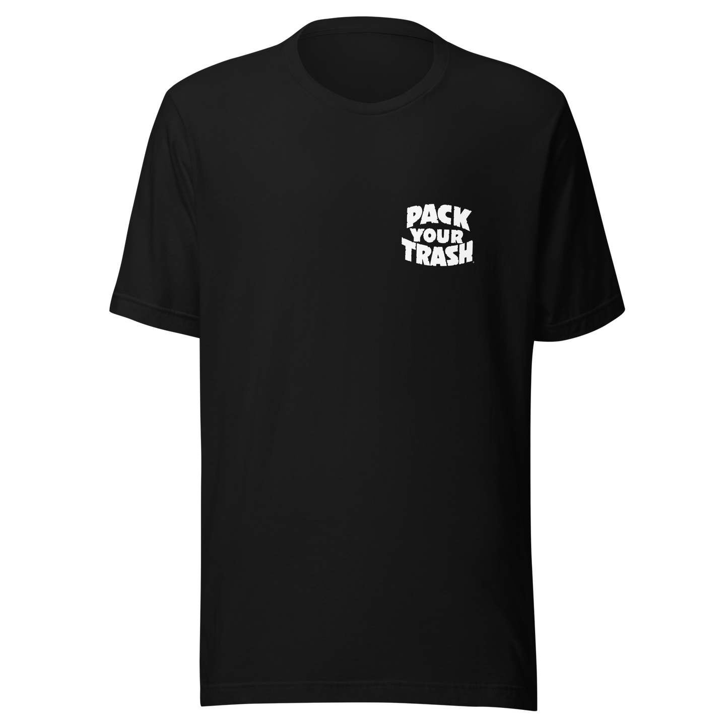 Pack Your Trash - Yucca + Can - White on Dark -Unisex t-shirt