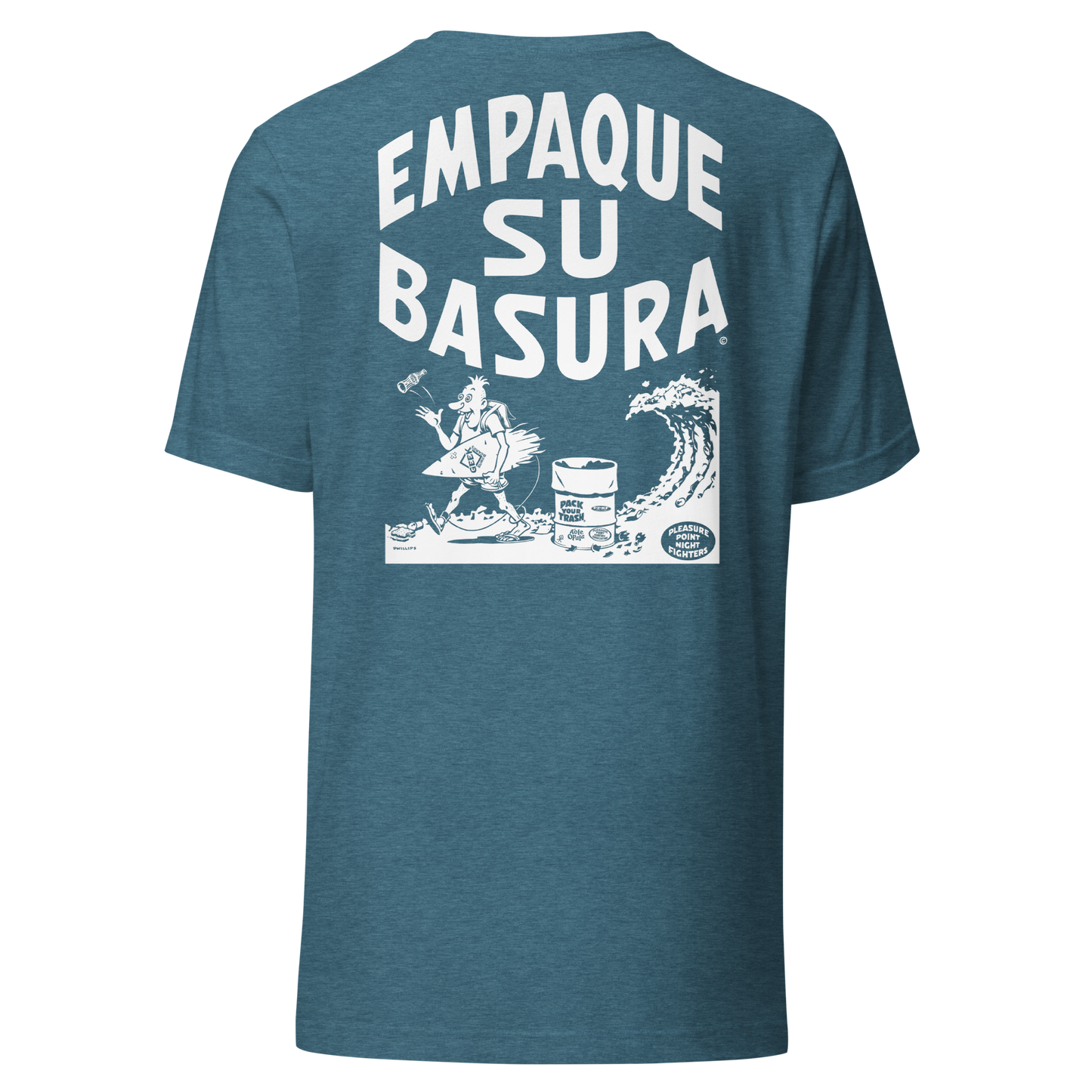 Pack Your Trash © - Surf Geek - Empaque Su Basura - Unisex t-shirt