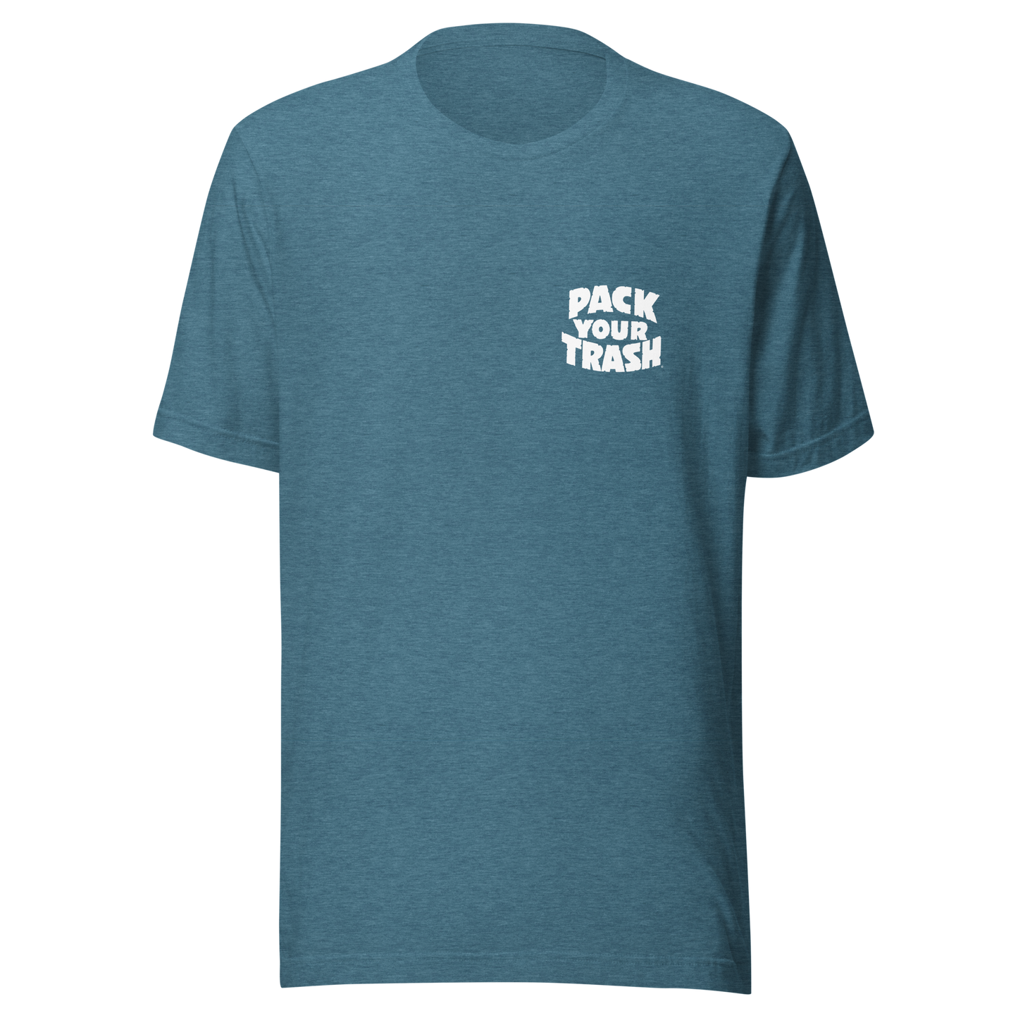 Pack Your Trash - Yucca + Can - White on Dark -Unisex t-shirt