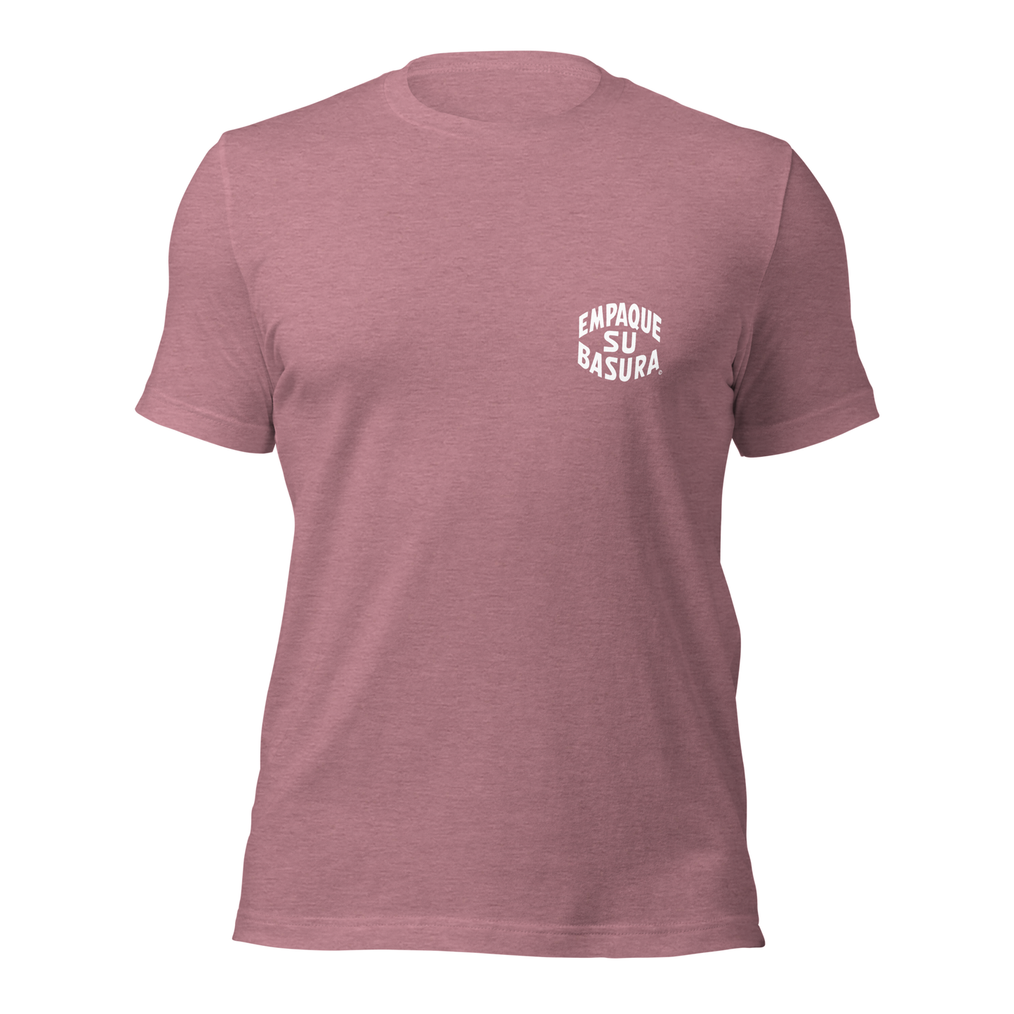 Pack Your Trash © Yucca White Logo Back - Empaque Su Basura Front -Unisex t-shirt