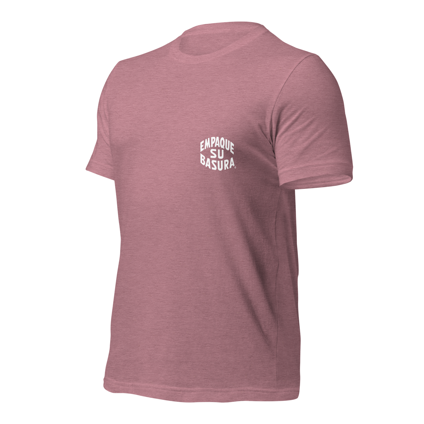 Pack Your Trash © Yucca White Logo Back - Empaque Su Basura Front -Unisex t-shirt