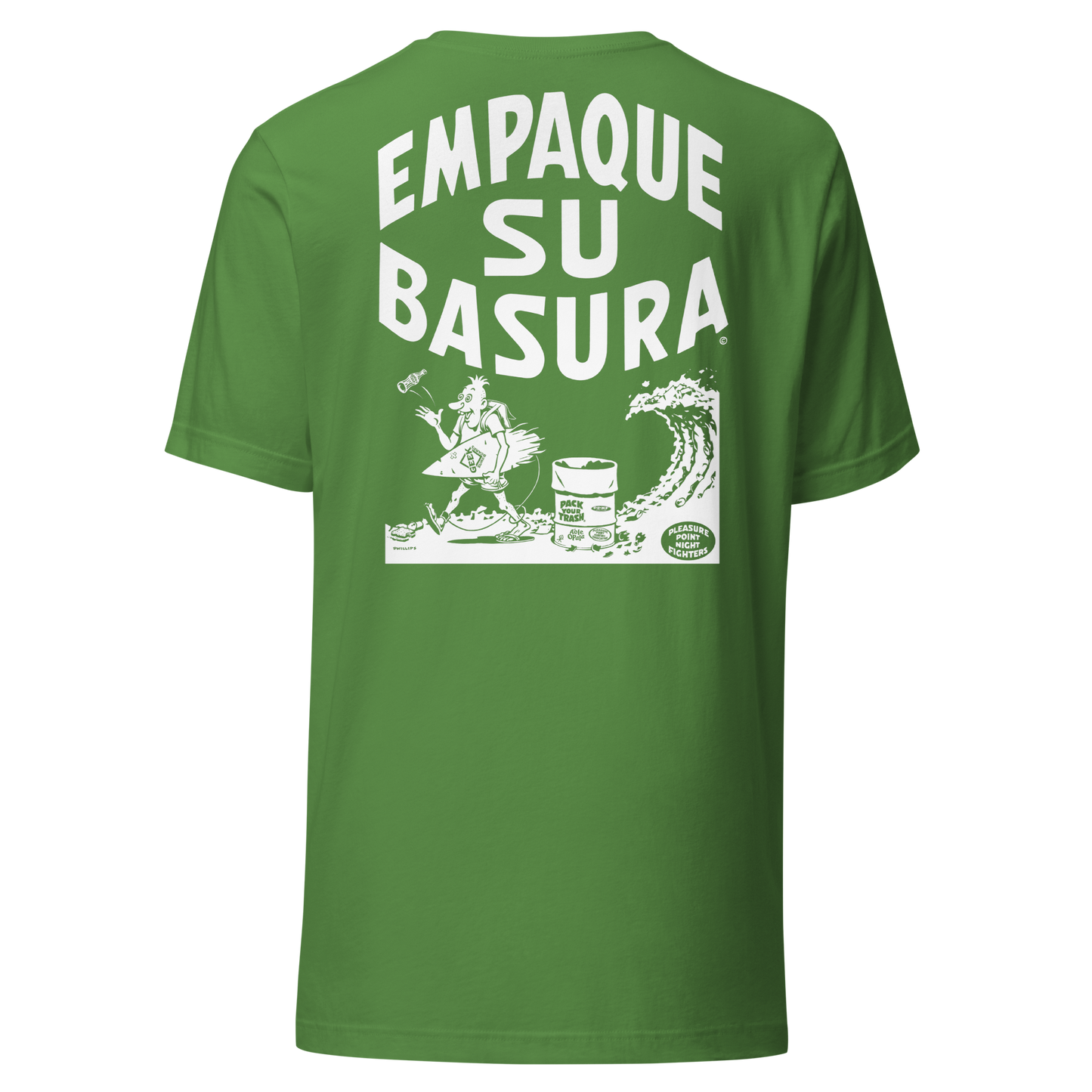 Pack Your Trash © - Surf Geek - Empaque Su Basura - Unisex t-shirt