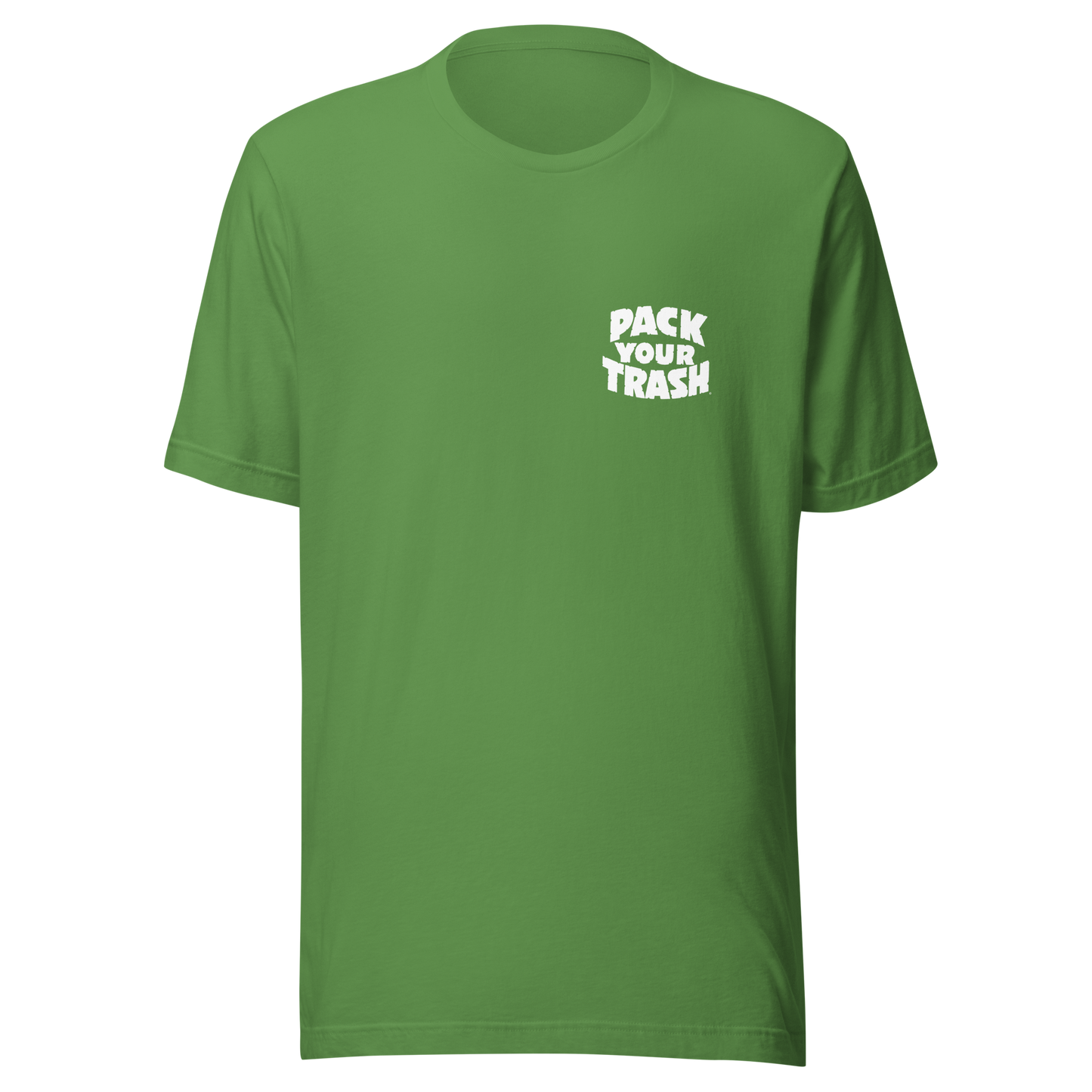 Pack Your Trash - Yucca + Can - White on Dark -Unisex t-shirt