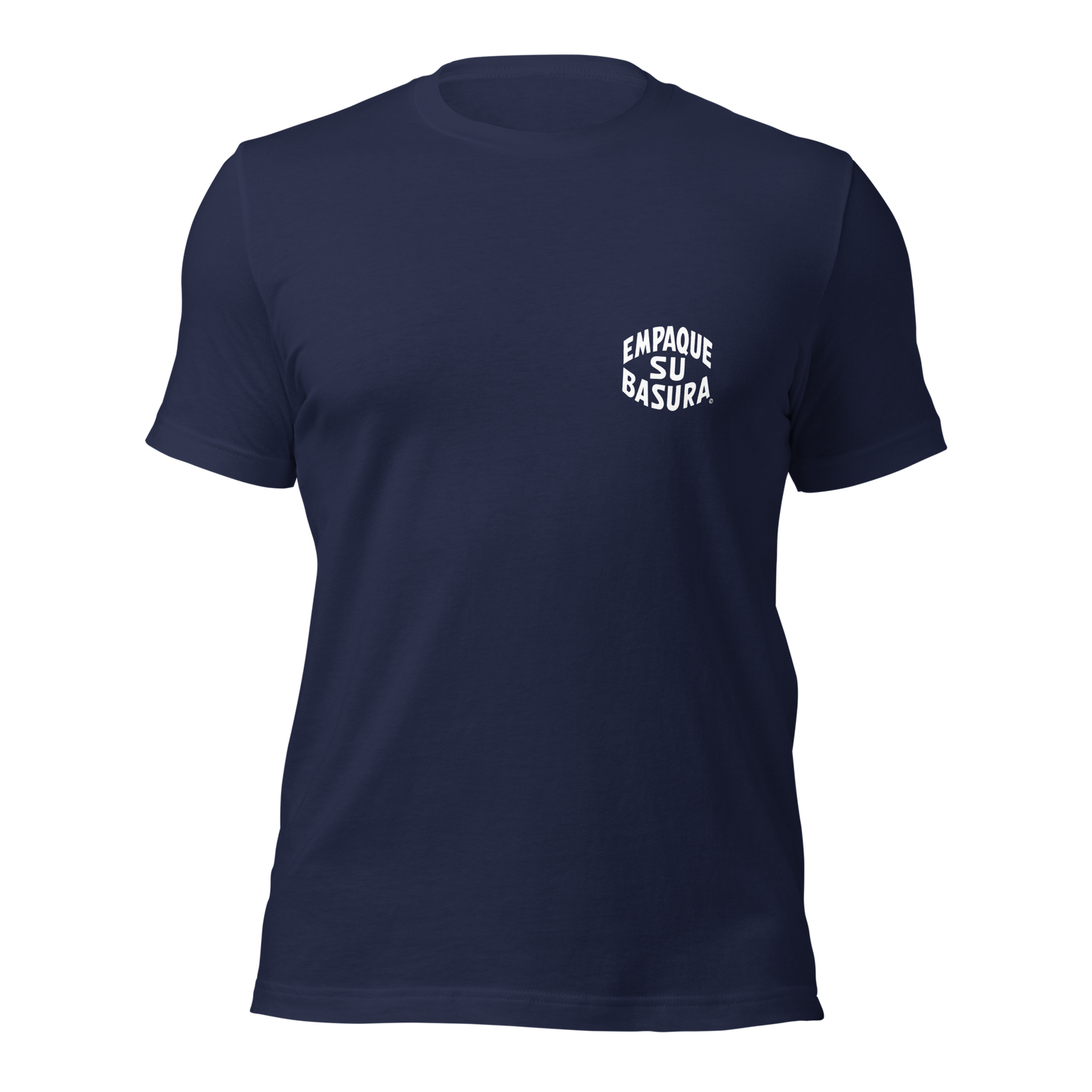 Pack Your Trash © Yucca White Logo Back - Empaque Su Basura Front -Unisex t-shirt