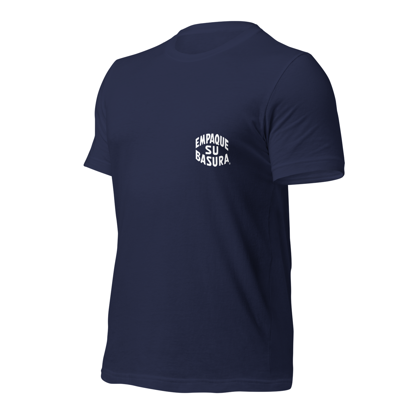 Pack Your Trash © Yucca White Logo Back - Empaque Su Basura Front -Unisex t-shirt