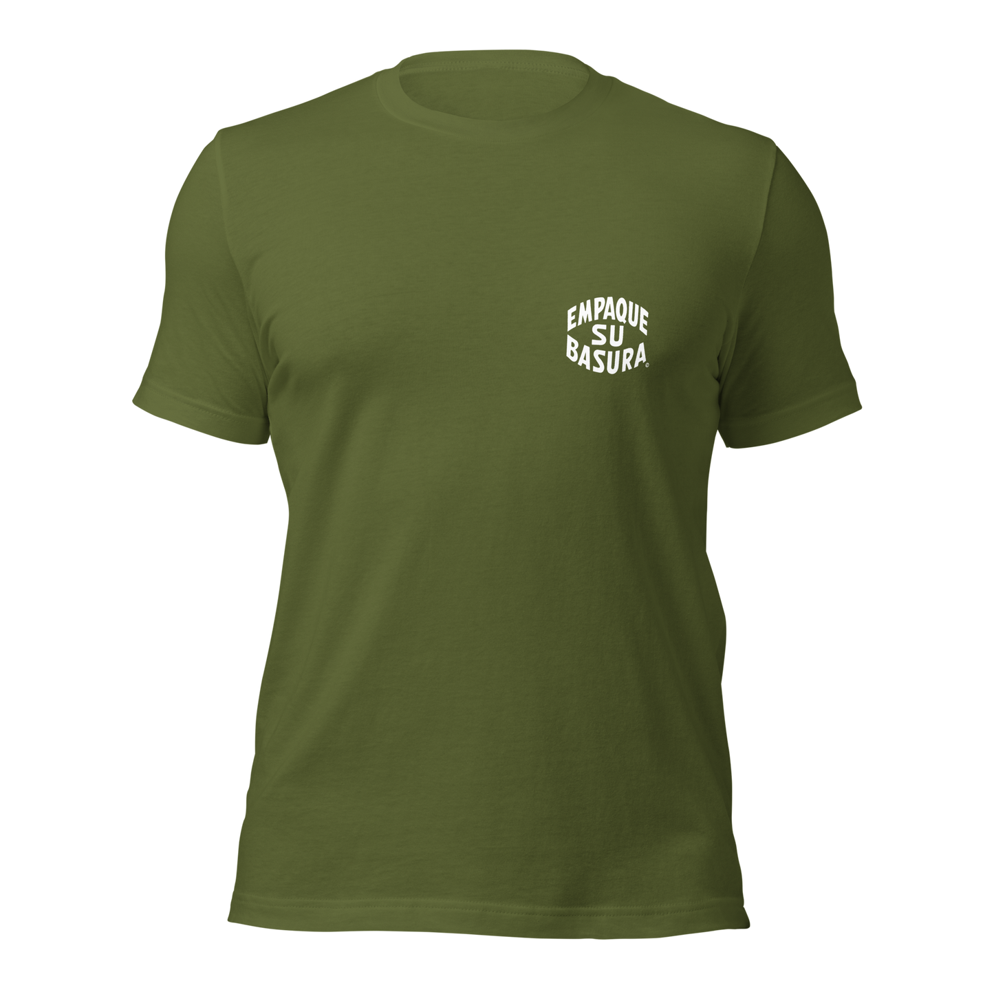Pack Your Trash © Yucca White Logo Back - Empaque Su Basura Front -Unisex t-shirt