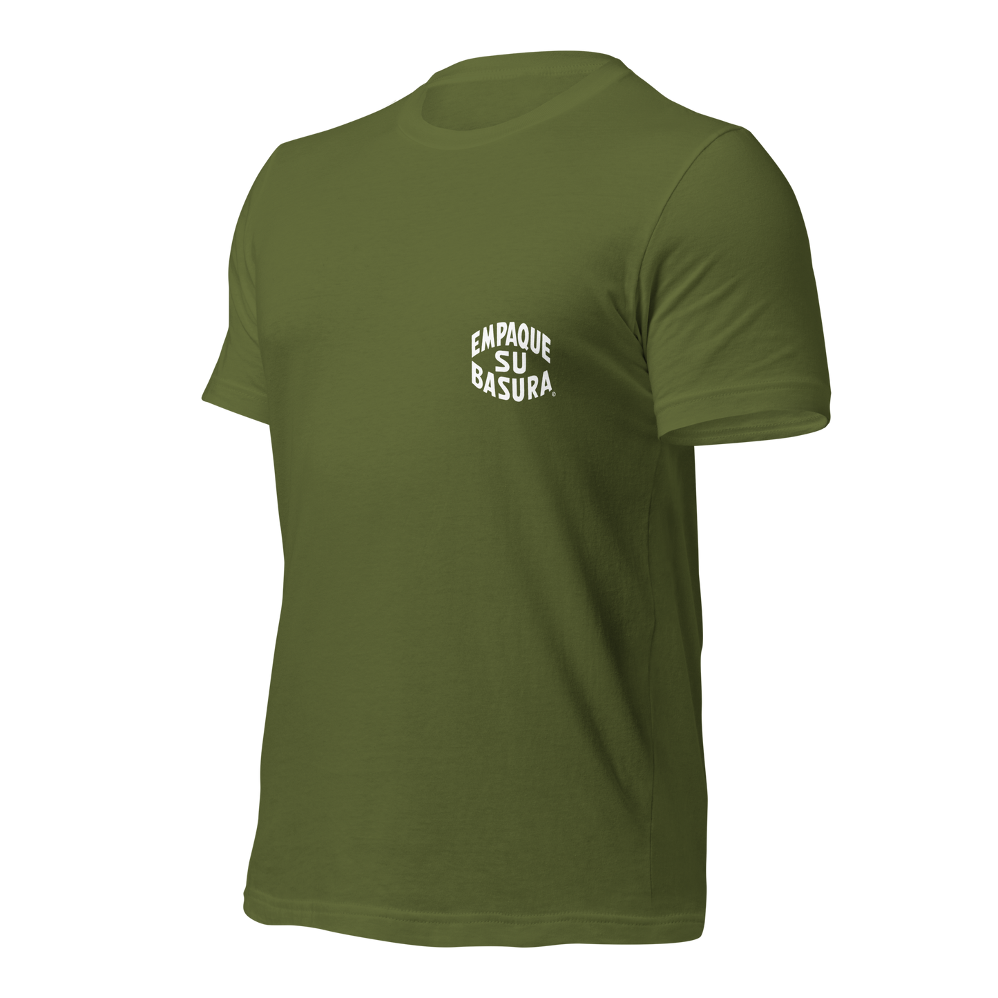 Pack Your Trash © Yucca White Logo Back - Empaque Su Basura Front -Unisex t-shirt