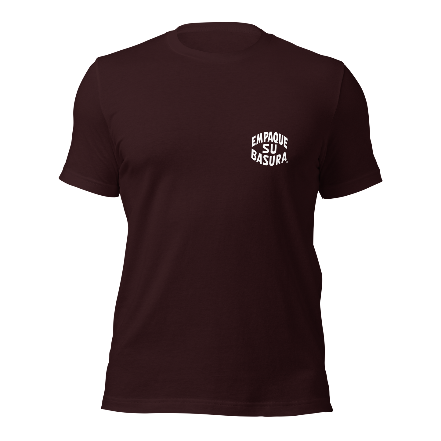 Pack Your Trash © Yucca White Logo Back - Empaque Su Basura Front -Unisex t-shirt