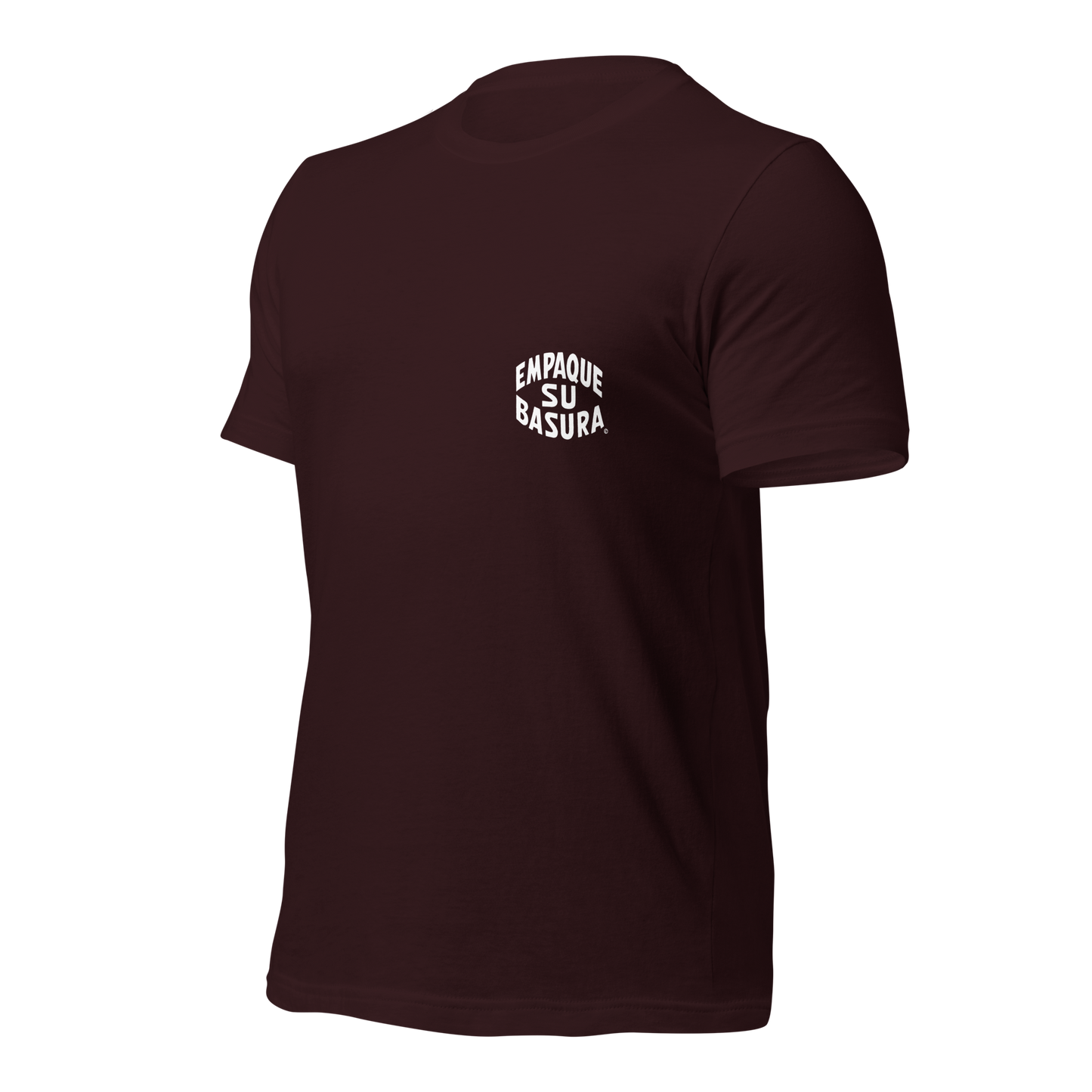 Pack Your Trash © Yucca White Logo Back - Empaque Su Basura Front -Unisex t-shirt