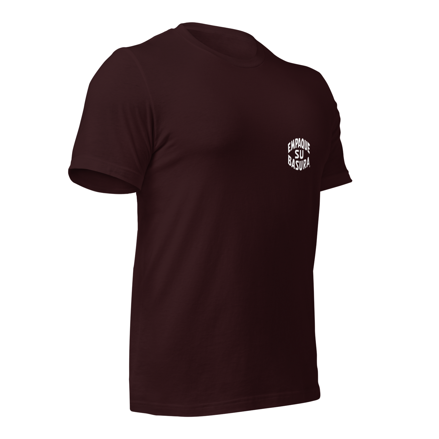 Pack Your Trash © Yucca White Logo Back - Empaque Su Basura Front -Unisex t-shirt