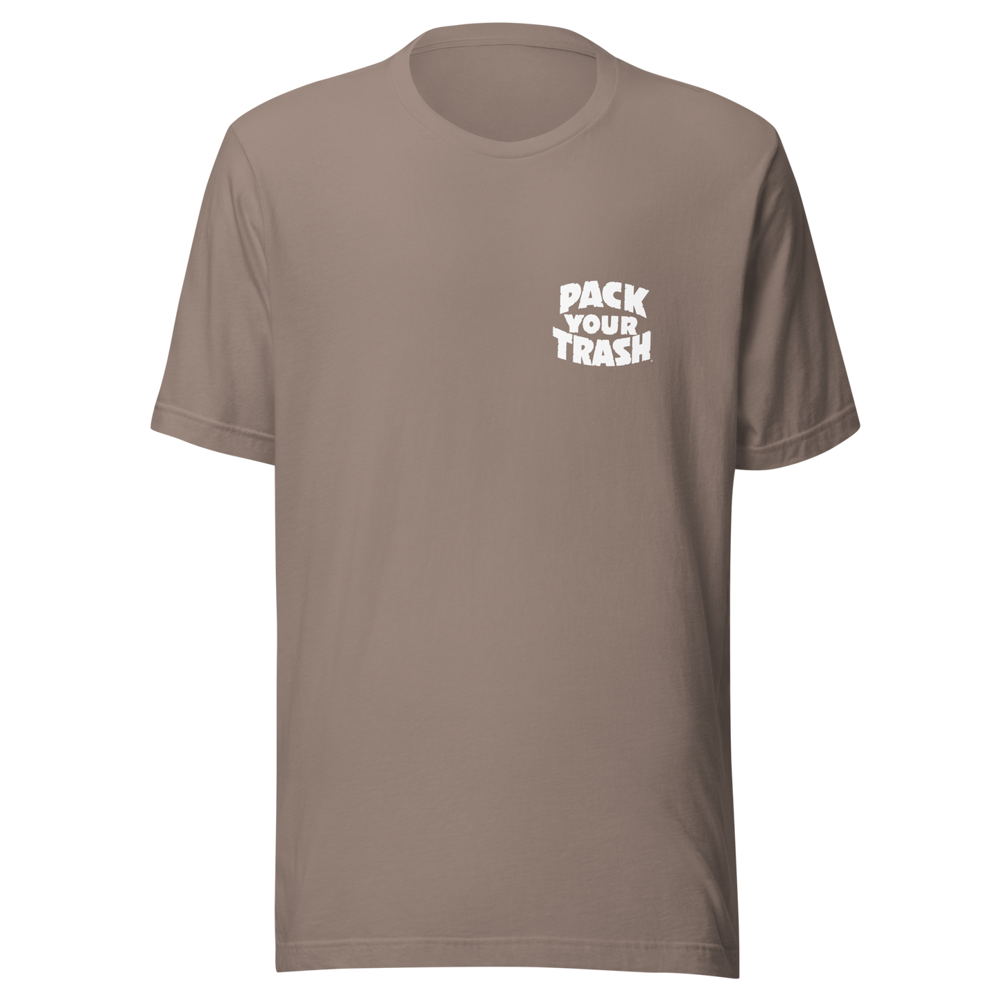 Pack Your Trash - Yucca + Can - White on Dark -Unisex t-shirt