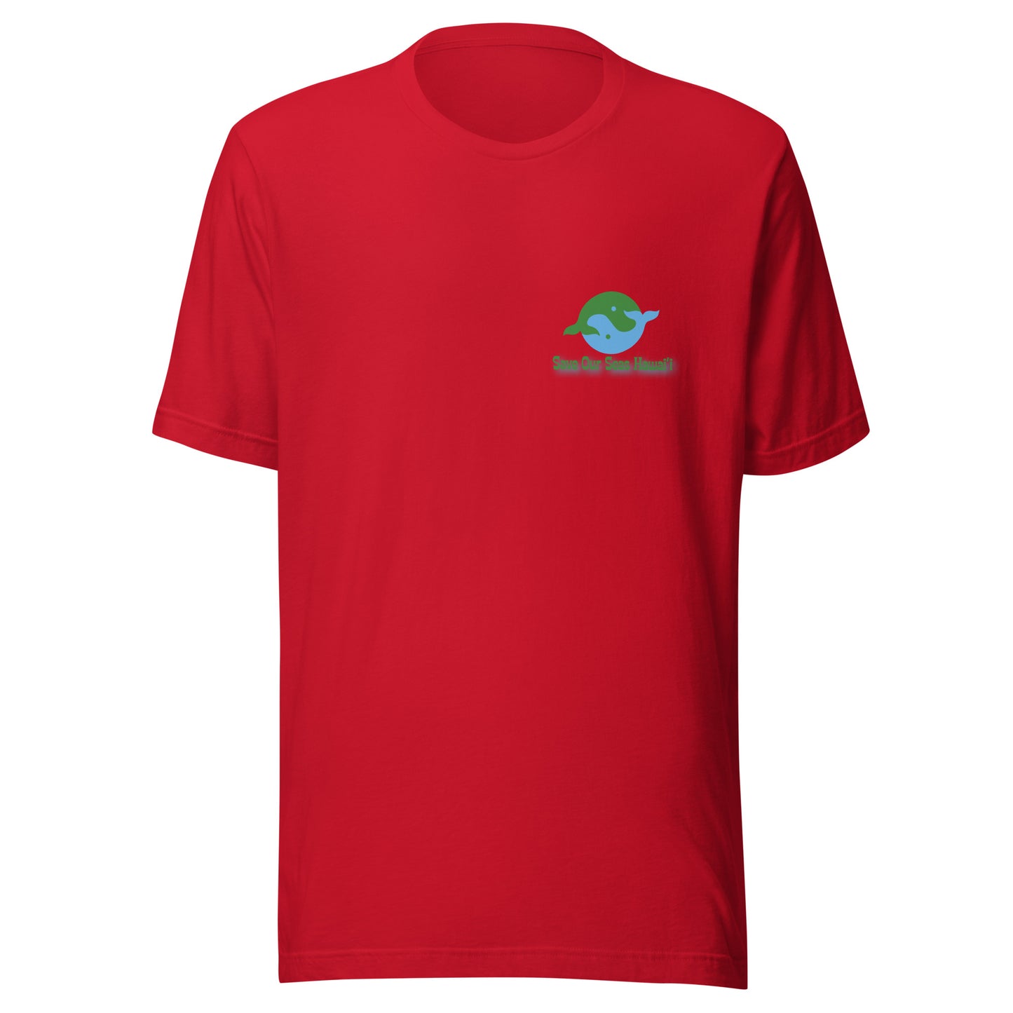 Save Our Seas Hawaii - Yin Tang Whale Front - Wahine Back -Unisex t-shirt