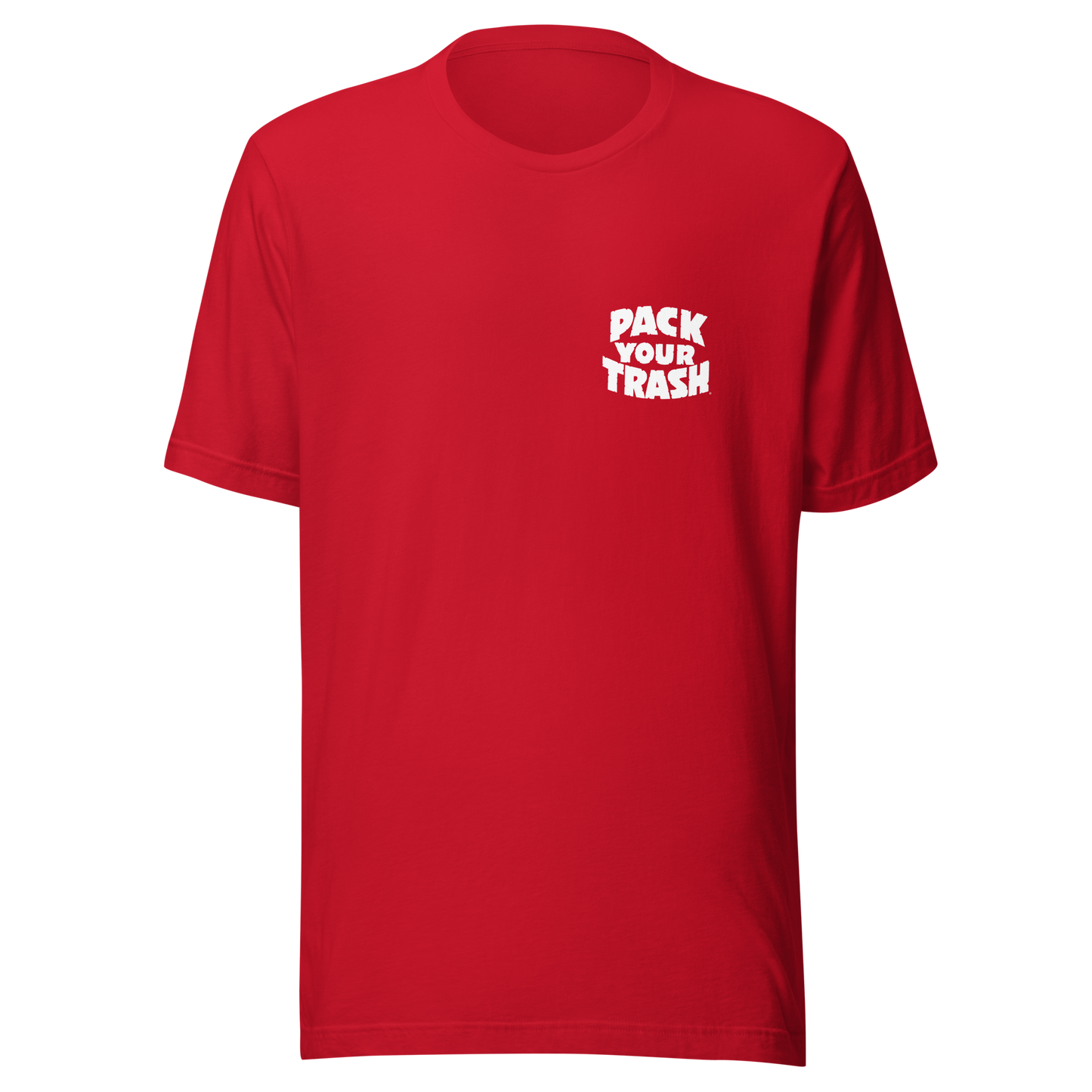 Pack Your Trash - Yucca + Can - White on Dark -Unisex t-shirt