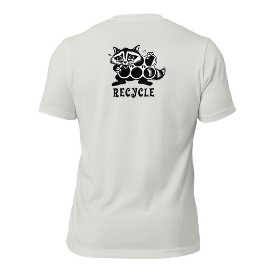Pack Your Trash © - Recycle Racoon - Unisex T shirt