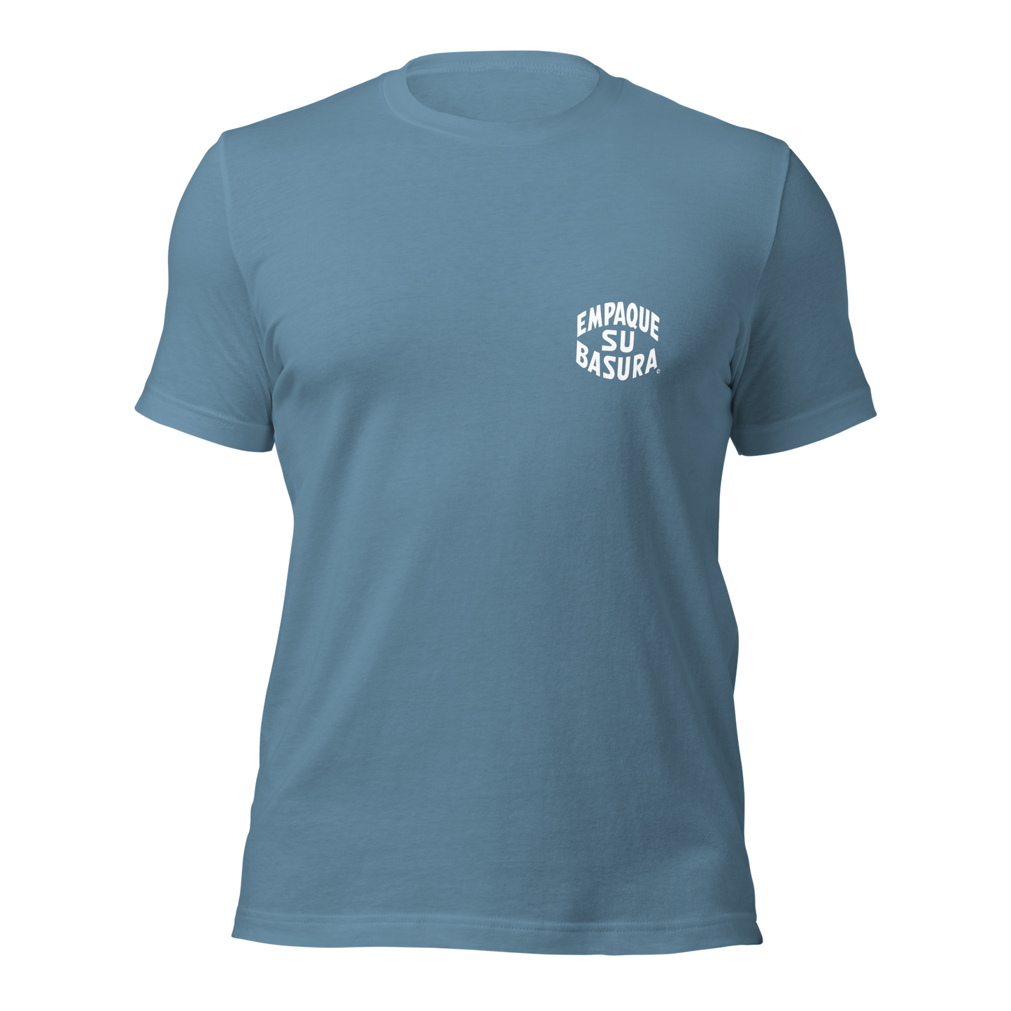 Pack Your Trash © Yucca White Logo Back - Empaque Su Basura Front -Unisex t-shirt
