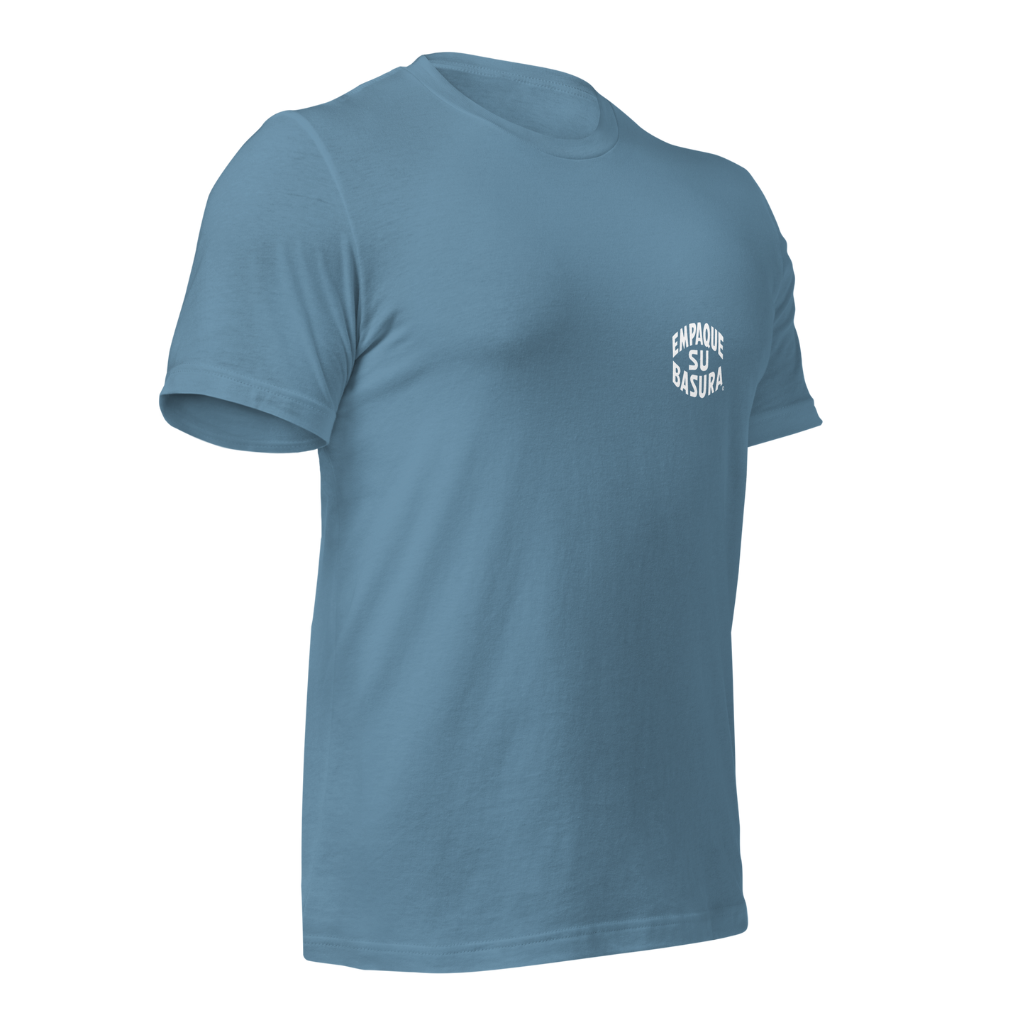 Pack Your Trash © Yucca White Logo Back - Empaque Su Basura Front -Unisex t-shirt