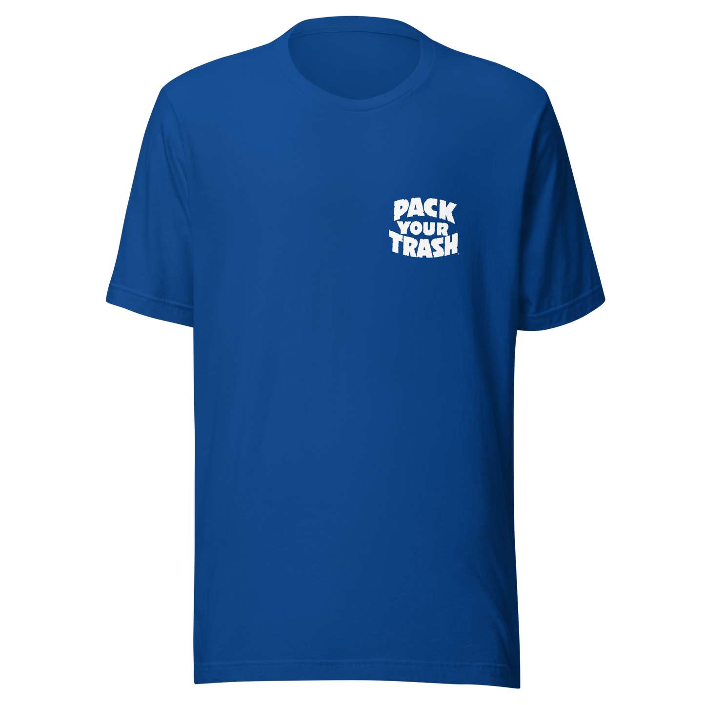 Pack Your Trash - Yucca + Can - White on Dark -Unisex t-shirt