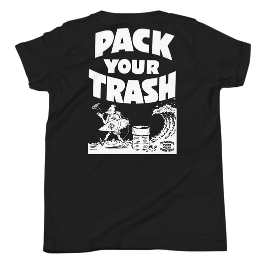 Pack Your Trash - Surfer Geek - Youth Short Sleeve T-Shirt